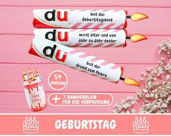 Duplo banderoles gift for birthday, Duplo sayings birthday last minute gift idea, personal birthday gift girlfriend, PDF