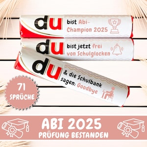 71 Duplo Banderoles Abitur 2025 Exam Passed Gift Abi, Personal Gift Last Minute Abitur School Graduation 2025, Download