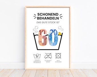 Money gift 60th birthday, The good piece is a 60th birthday gift, Give money creatively, Last minute gift, Gift idea download