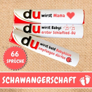 Scarica 66 Duplo Banderoles Regalo di gravidanza Nascita dei genitori, Regalo di mamma papà, Annuncio di gravidanza, Regalo per la futura mamma