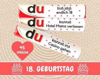 Duplo Banderoles You Messages Finally 18 Children Duplo Banderoles 18 Birthday Gift Last Minute Gift Idea Adult Download