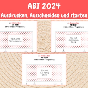 71 Duplo Banderolen Abitur 2024 Prüfung Bestaden Geschenk Abi, Persönliches Geschenk Last Minute Abitur Schulabschluss 2024, Download Bild 9