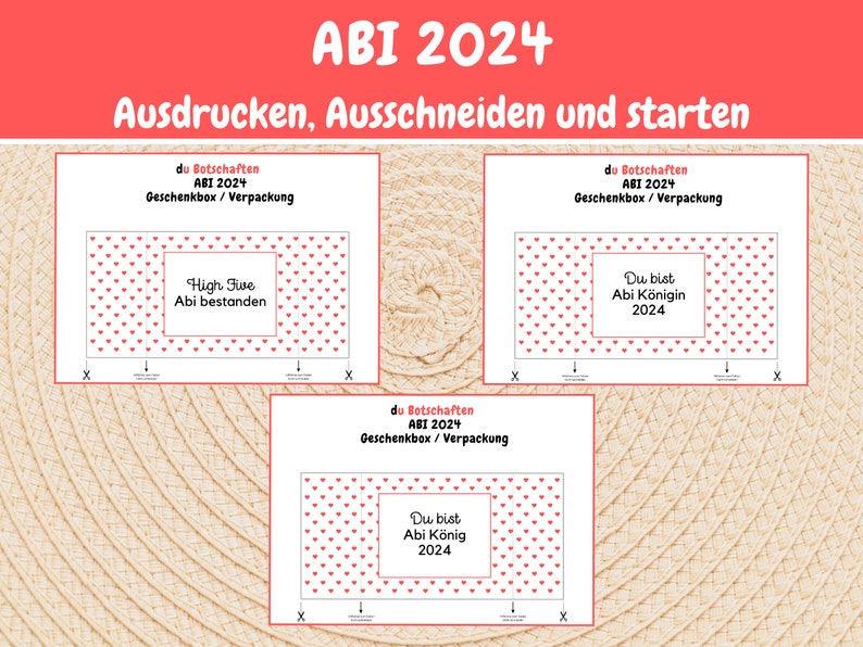 71 Duplo Banderolen Abitur 2024 Prüfung Bestaden Geschenk Abi, Persönliches Geschenk Last Minute Abitur Schulabschluss 2024, Download Bild 9