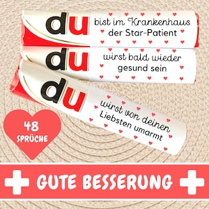 48 Duplo banderoles get well soon cadeau get well wishs courage maker énonciations de motivation cadeau de dernière minute vous êtes des messages PDF