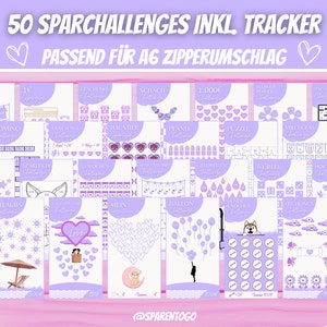 50 Savings Challenges Boho PDF Savings Challenge Set A6 Savings Games for A6 Cash Envelopes, Budget Templates Envelope Method Budget Binder Savings Template