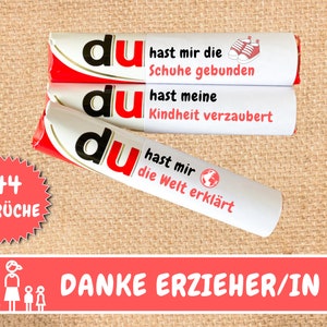 Download: 44 Duplo banderollen afscheidscadeau opvoeder, kleuterbedankje opvoeder, kinderdagverblijf, gastouder, cadeau-idee voor leerkrachten