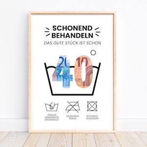 Geldgeschenk 40 Geburtstag Geschenk, kreatives Geldgeschenk Geburtstag Geschenkidee, Das gute Stück ist 40, Last Minute Geschenk, Download