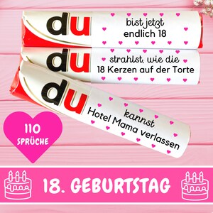 Duplo Banderolen Du Botschaften Endlich 18 Mädchen Duplo Banderolen 18 Geburtstag Geschenk Last Minute Geschenkidee Volljährig Kinder, PDF