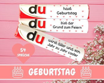 Download: 54 Duplo Banderolen Geburtstagsgeschenk beste Freundin, Geburtstagsgeschenk Frau, Geburtstagsgeschenk Männer, Geschenk Geburtstag