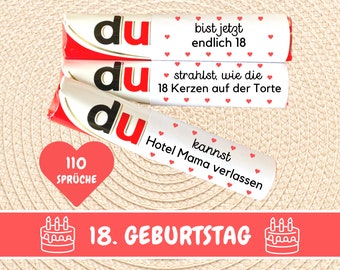 Duplo Banderolen Du Botschaften Endlich 18 Kinder Duplo Banderolen 18 Geburtstag Geschenk Last Minute Geschenkidee Volljährig Download