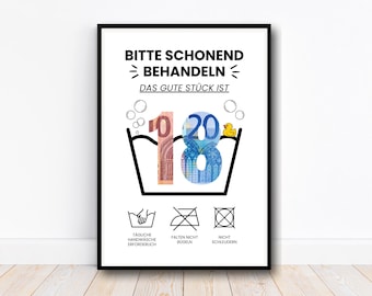 Cash gift 18th birthday gift, creative cash gift birthday gift idea, the good piece is 18, last minute gift, download