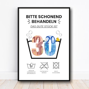 Cash gift 30th birthday gift, creative cash gift birthday gift idea, The good piece is 30, Last minute gift, Download