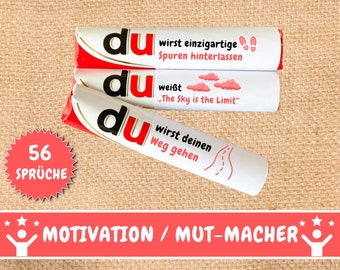 Download: 56 Duplo wrappers with encouraging motivational quotes, Duplo gift box, Duplo motivational messages gift, gift idea for girlfriend