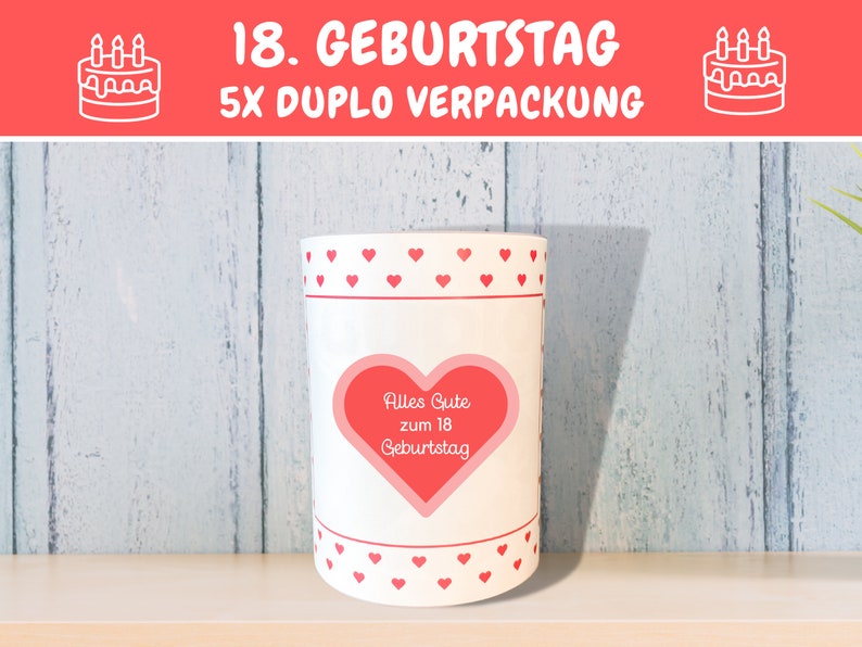 Duplo Banderolen You Messages Finally 18 Children Duplo Banderolen 18 Birthday Gift Last Minute Gift Idea Adult Download image 3