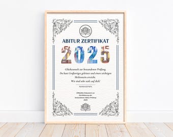 Cash gift Abitur 2025 exam passed gift Abitur, personal gift last minute Abitur school graduation 2025, download