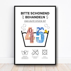 Money gift 45th birthday gift, creative money gift birthday DIY gift idea, gift best friend, last minute gift, PDF