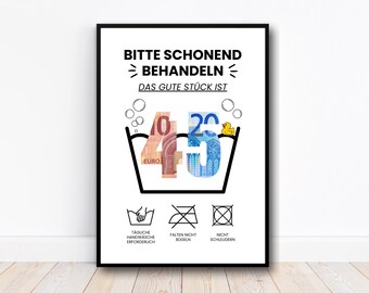 Geldcadeau 45e verjaardagscadeau, creatief geldcadeau verjaardag DIY cadeau-idee, beste vriend cadeau, last-minute cadeau, PDF