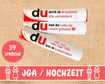 39 Duplo banderoles wedding gift, gift for bride, JGA women, wedding gift ideas, Duplo gift box, gift wedding, PDF