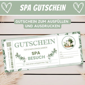 Spersonalizowany kupon, kupon upominkowy na wizytę w spa, kupon wellness, prezent dla najlepszego przyjaciela, kupon upominkowy, pobierz
