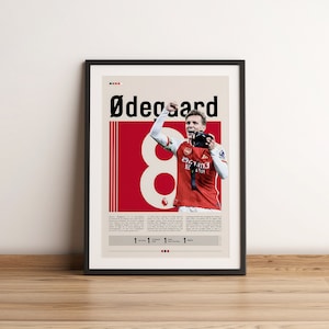 Martin Odegaard Arsenal Poster: Soccer Bedroom Print (Digital Download)