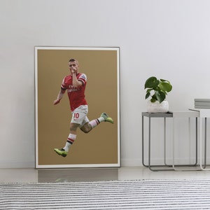 Jack Wilshere Iconic Moment Arsenal Print of Homegrown Star Celebrating his Premier League Goal of the Season image 2