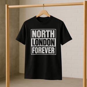 North London Forever T-Shirt, Gooner Tee, AFC Fan Shirt, Arsenal Gifts, North London Top, Gunners Apparel, Straight Outta Compton,Streetwear