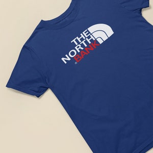 Arsenal Fan T-Shirt North Bank Design | Gooner Football Top | Match Day Gift for Him