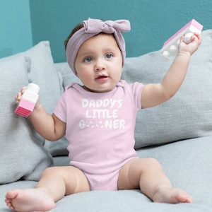 Pink Babygrow for Arsenal Fan Baby Football Onzie for Baby Shower Gift for Arsenal Fan Funny Memorabilia