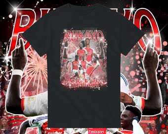 Bukayo Saka T-Shirt: Vintage Arsenal, Retro Football Tee