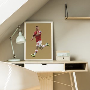 Jack Wilshere Iconic Moment Arsenal Print of Homegrown Star Celebrating his Premier League Goal of the Season image 1