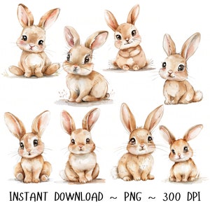 Hase Png Dateien für Sublimation | Osterhase Aquarell blau| Png Dateien für Tumbler | Hase Png | Tier Png | Png Datei Sublimationsdatei