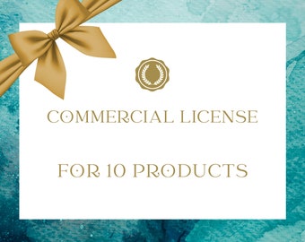 Commercial License, 10 PNG Products