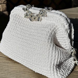 Braided Wedding Clutch Bag: Golden Evening Bridal Purse
