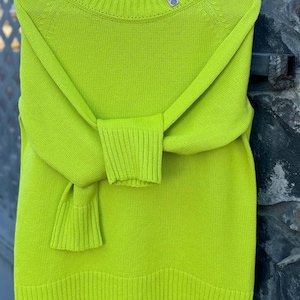 Sweater cashmere/merino wool Simple pullover Knitted high  woolen sweater  Women Pullover with Neckline Options V-Neck Boat Neck Turtleneck