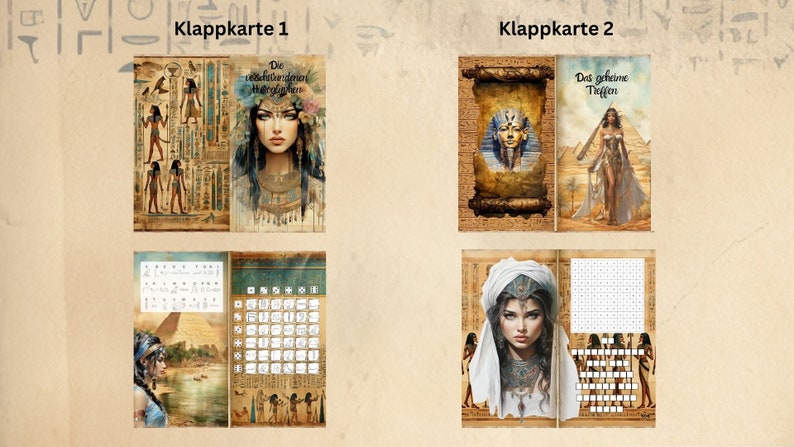 The Pharaoh's Beloved Savings Game for A6 Binder image 5