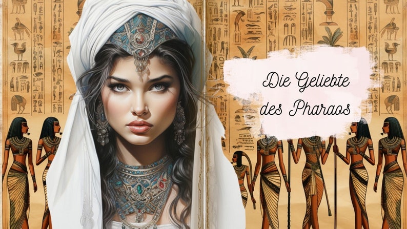 Die Geliebte des Pharaos Sparspiel für A6 Binder Bild 1