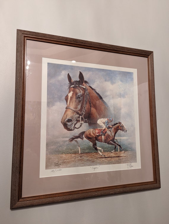 希少FredStoneの絵画95,96年アメリカ年度代表馬Cigar(シガー) 希少FredStoneの絵画95,96年アメリカ年度代表馬Cigar(シガー)