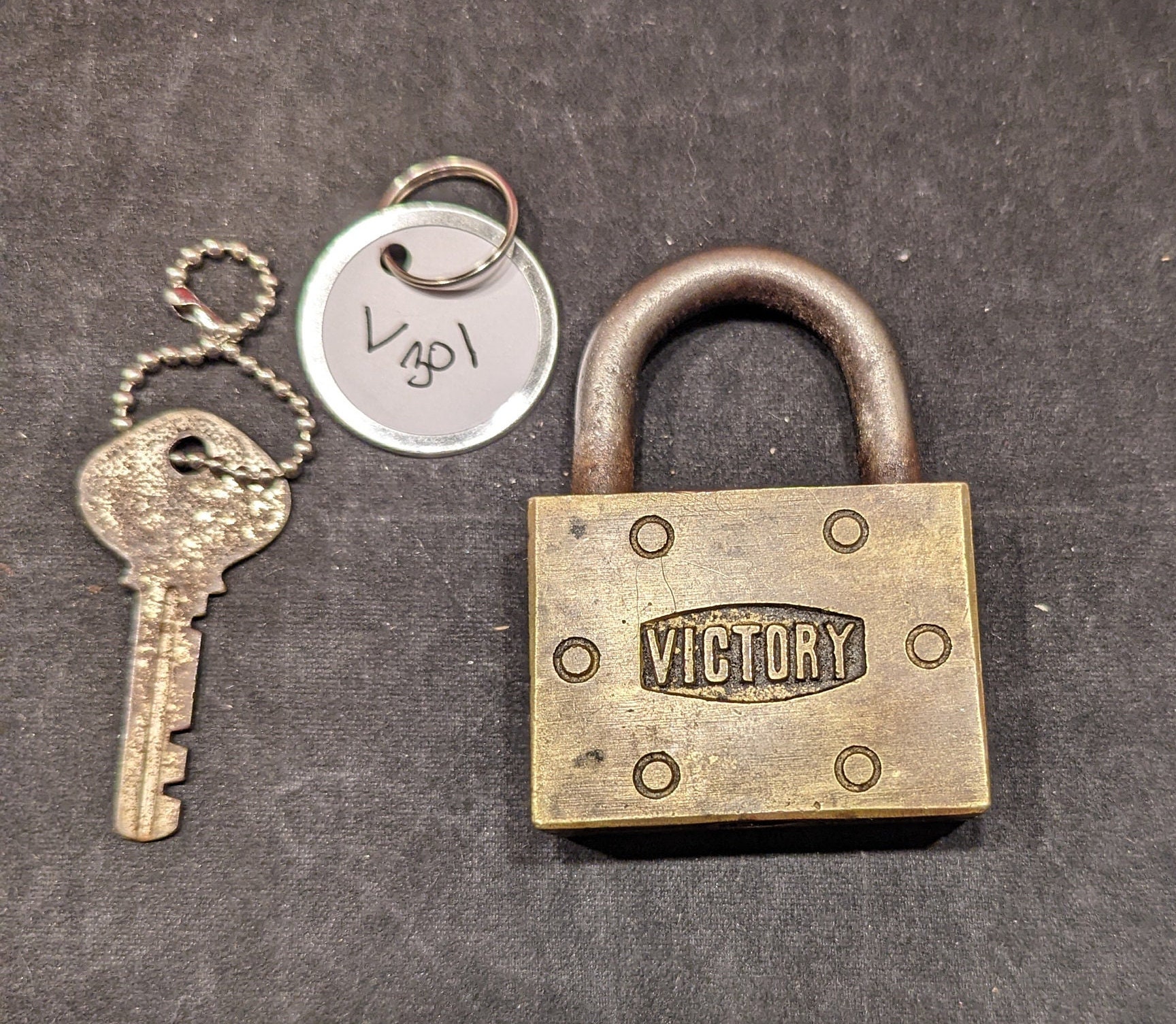 Victory Brass Padlock With Working Key - Etsy