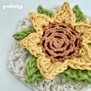 NEW Sunflower Hexagon and Solid Hexagon with Circle Centre Crochet Pattern Digital Downloadable PDF