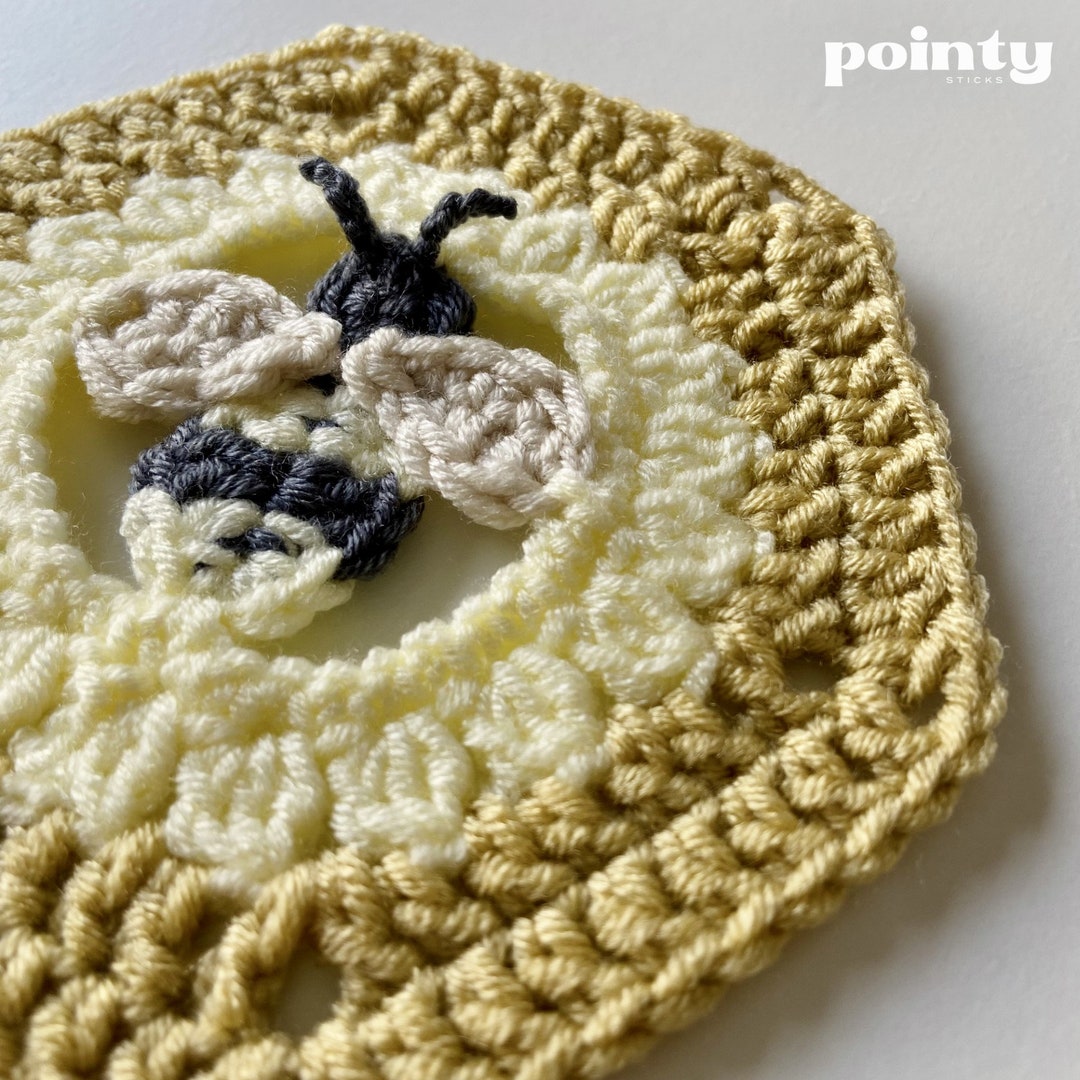 Busy Bee Honeycomb Hexagon Crochet Hexagon Digital Downloadable