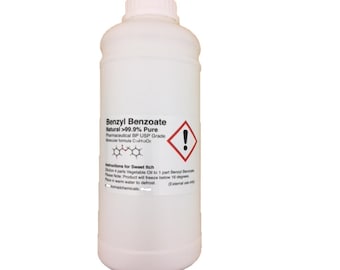 Benzyl Alcohol 100% Pure Cosmetic Grade Preservative Solvent 500ml : 1000ml