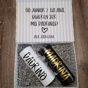 Godparent Proposal Box/ Caja de padrinos