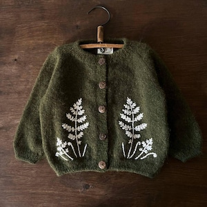 Knitting PATTERN "Fairy Forest Cardigan" PDF pattern with photos and diagrams, knitted cardi, knitwear pattern, knitting for babies baby