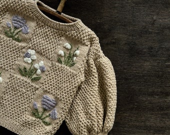 トップス murral Garden flower knit vest トップス MURRAL Garden flower knit vest MURRAL Garden flower