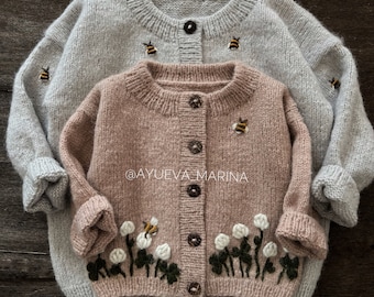 Cardi PATTERN hommel: Breipatroon voor kinderen (maten van 0-9 maanden tot 10-11 jaar)