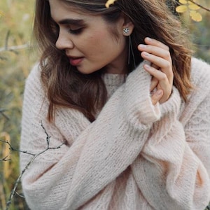 Knitting PATTERN for women&#39;s Jumper (Pullover) &quot;Laplandia&quot; for advanced, PDF instructions, stitch-by-stitch with charts, oversized fit