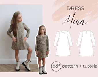 Dress "Mira" PDF Sewing Pattern (sizes for 6 months to 16 years) / Girls Patterns / Toddler dress / sewing tutorial by Milkyclouds