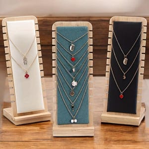 Wood Jewelry stand  Display Stand Multiple Necklace Showcase Display Holder shop jewellery showcase