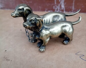 1920年代のブロンズアールデコ調ダックスフントの置物 - Etsy 日本