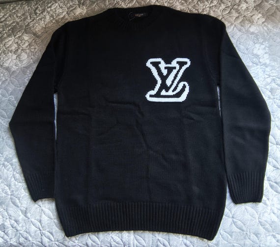 Louis Vuitton, Vintage Men's Louis Vuitton LV Monogram Sweater Pullover Jumper size XXL